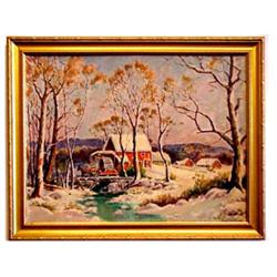 Paul Conner (1881-1968) American WINTER SCENE