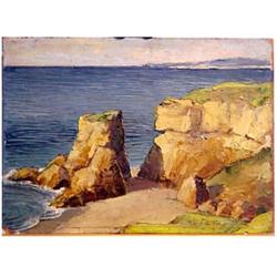 Dattay (20th Century) American COAST, oil pai