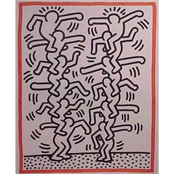 Keith Haring (1958-1990) American STACKED MEN