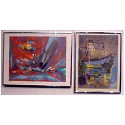 Marcel Mouly (b. 1918) French SAILING, color