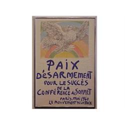after Pablo Picasso (1881-1973) Spanish PAIX