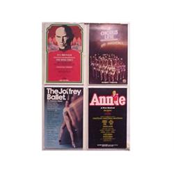 Theatre posters ANNIE; A CHORUS LINE; JOFFREY