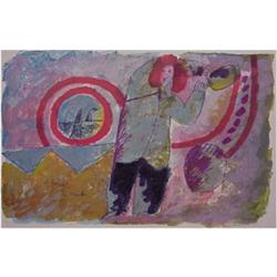 Theo Tobiasse (b. 1927) Israeli L'HOMME A LA