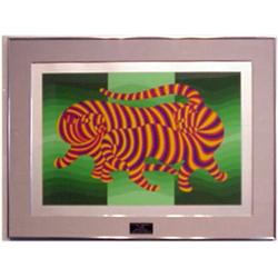 Victor Vasarely (1908-1997) Hungarian TIGERS
