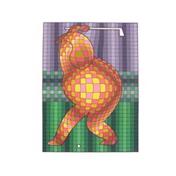 Victor Vasarely (1908-1997) Hungarian GOLFER,