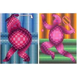 Victor Vasarely (1908-1997) Hungarian GOLFER;