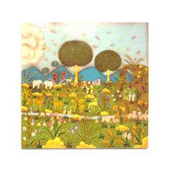Alcala (20th Century) Mexican GARDEN OF EDEN,