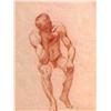 Image 1 : American School (20th Century) SEATED MALE NU
