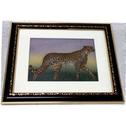 Gemstone Painting Leopard