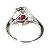 Image 3 : Genuine 3.50  ctw Ruby & Diamond  Ring 18kt Gold-White