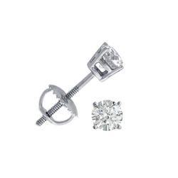 0.66 ctw Round cut Diamond Stud Earrings G-H, SI-I