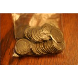 Lot Of 40 Buffalo Nickels