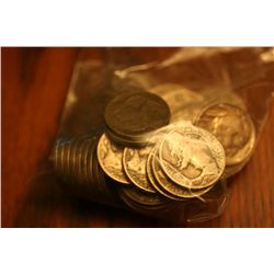 Lot Of 35 Buffalo Nickels