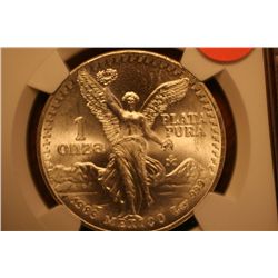 1983 Mexico Libertad (1 oz.) (NGC-MS66)