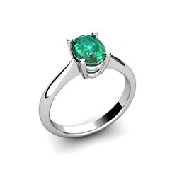 Genuine 2.60 ctw Emerald Ring 14kt White or Yellow Gold