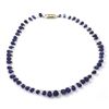 Image 1 : Natural Tanzanite Smooth Teardrop Beads Stringing Necklace Gemstones 91.50ctw with brass clasp