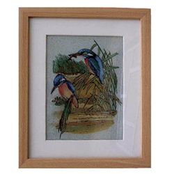 Gemstone Painting Bird 3  - Approx. Wgt. 2.5 kgs. Made of Real Gemstone