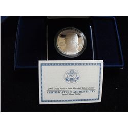 SILVER 2005 JUSTICE JOHN MARSHALL $1