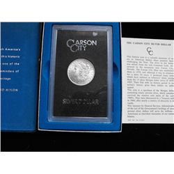 GSA 1882 CC CARSON CITY ORIGINAL BOX & PAPERS