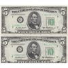 Image 1 : $5 CONSECUTIVE 1950 UNC FRN