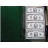 Image 2 : LEATHER BOUND BOOK UNCUT SHEET OF $1 AND $2 2003 VERY SHARP