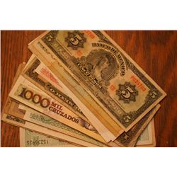 30 Plus Pieces of Foreign Currency