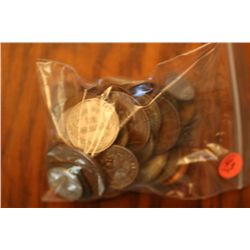 Lot of 50 World Coins and Token