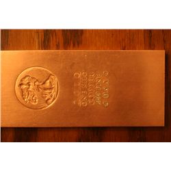 2010 one kilo copper bar .999