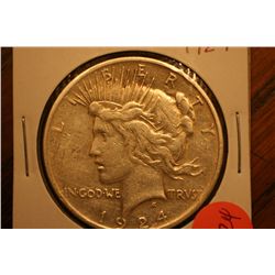 1924 peace dollar