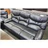 Image 1 : BLACK LEATHER SOFA