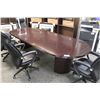Image 1 : MAHOGANY 10FT BOARDROOM TABLE