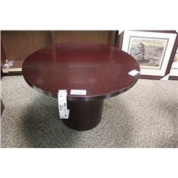 MAHOGANY ROUND CONFERENCE TABLE