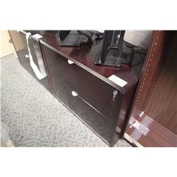 MAHOGANY 2 DRAWER LATERAL FILE CABINET