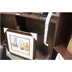 4FT MAHOGANY BOOKSHELF