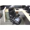 Image 1 : BLACK LEATHER GLOBAL CONCORD EXECUTIVE CHAIR
