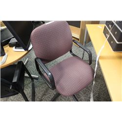 BURGANDY OFFICE CHAIR