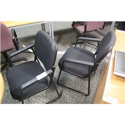 2 BLACK CLIENT CHAIRS