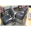 Image 1 : 2 BLACK CLIENT CHAIRS