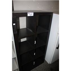 BROWN CUBBY HOLE SHELF