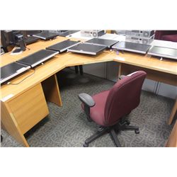 BEECH CORNER COMPUTER WORKSTATION