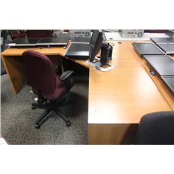 BEECH CORNER COMPUTER WORKSTATION