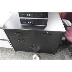 BLACK MULTI FILE CABINET