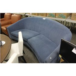 BLUE CURVED BACK SOFA