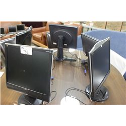 5 ASSORTED FLAT PANEL MONITORS
