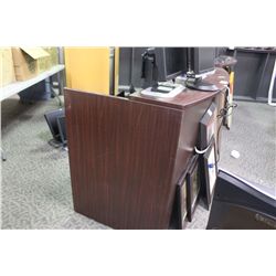 MAHOGANY RECEPTION DESK