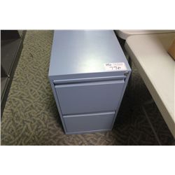BLUE 2 DRAWER FILE CABINET