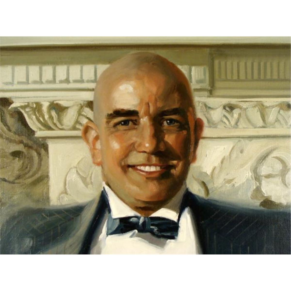 William Chambers Original Art Painting Daddy Warbucks