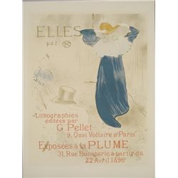 Henri de Toulouse-Lautrec : Elles Lesbian Art Print