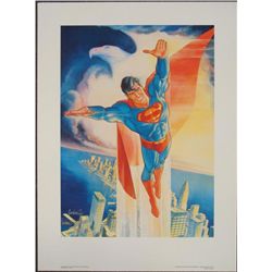 Signed Superman Garcia Lopez Print Man of Steel