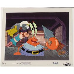 Spongebob Production Cel Treasure Map Original Art